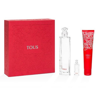TOUS MUJER EAU DE TOILETTE 90ML VAPORIZADOR + LOCION CORPORAL PERFUMADA 150ML + MINIATURA EAU DE TOILETTE 4 5ML