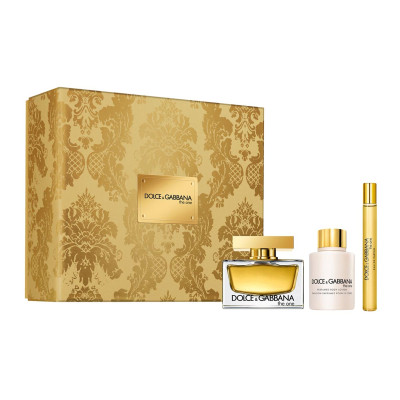 DOLCE & GABBANA THE ONE D&G EAU DE PARFUM 75ML VAPORIZADOR + LOCION CORPORAL PERFUMADA 100ML + SPRAY 10ML