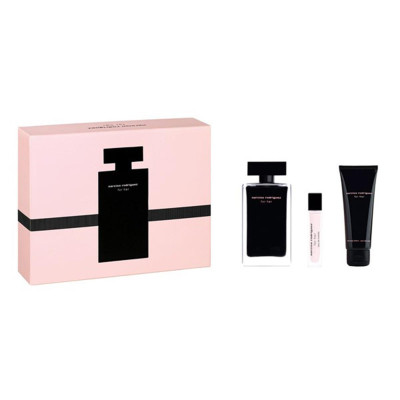 NARCISO RODRIGUEZ FOR HER EAU DE TOILETTE 100ML VAPORIZADOR + LOCION CORPORAL PERFUMADA 75ML + SPRAY 10ML VAPORIZADOR