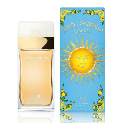 DOLCE & GABBANA LIGHT BLUE SUN EAU DE TOILETTE POUR FEMME 100ML VAPORIZADOR