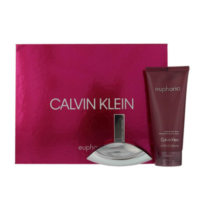 CALVIN KLEIN EUPHORIA EAU DE PARFUM 100ML VAPORIZADOR + PERFUMED BODY LOTION 100ML