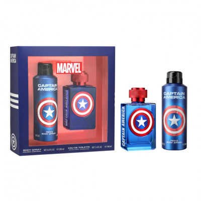 MARVEL CAPITAN AMERICA EAU DE TOILETTE 100ML VAPORIZADOR + COLONIA 200ML