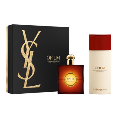 YVES SAINT LAURENT OPIUM EAU DE TOILETTE 90ML VAPORIZADOR + PERFUMED BODY LOTION 200ML