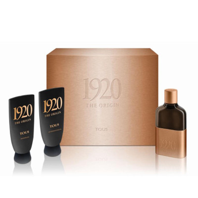 TOUS 1920 EAU DE TOILETTE 100ML VAPORIZADOR + AFTER SHAVE BALM 100ML + SHOWER GEL 100ML