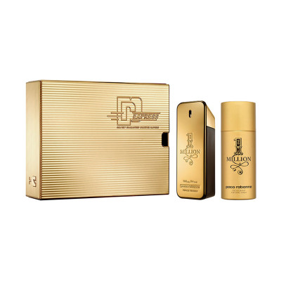 PACO RABANNE 1 MILLION EAU DE TOILETTE 100ML + DESODORANTE 150ML VAPORIZADOR + MINIATURA 10ML